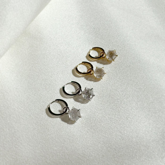 Gleaming Crystal Drop Earrings