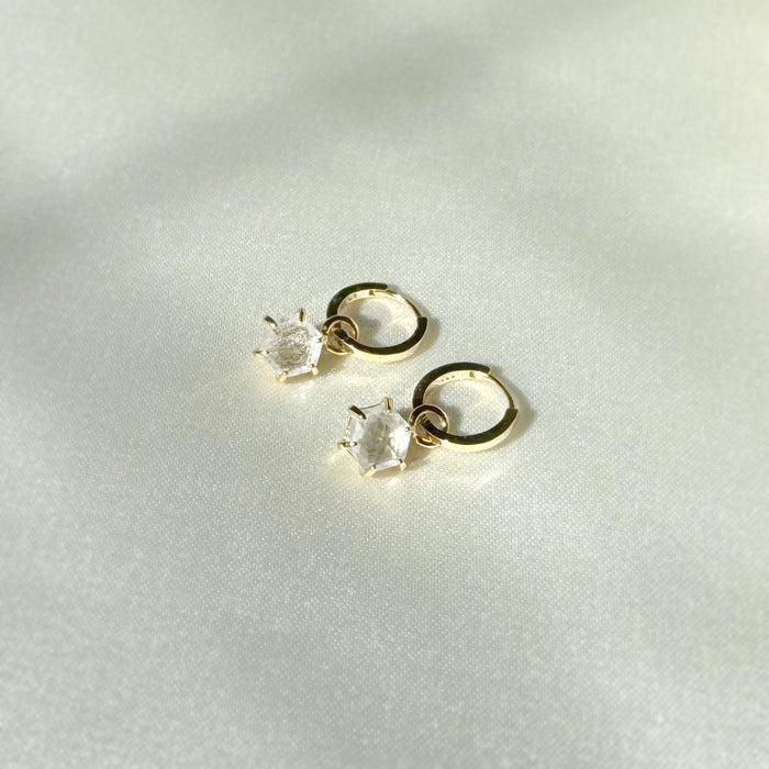 Gleaming Crystal Drop Earrings