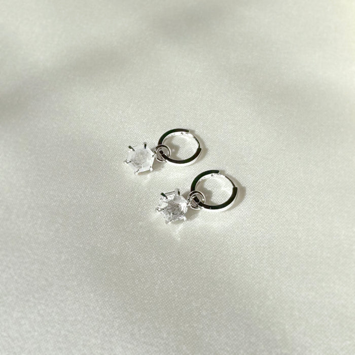 Gleaming Crystal Drop Earrings