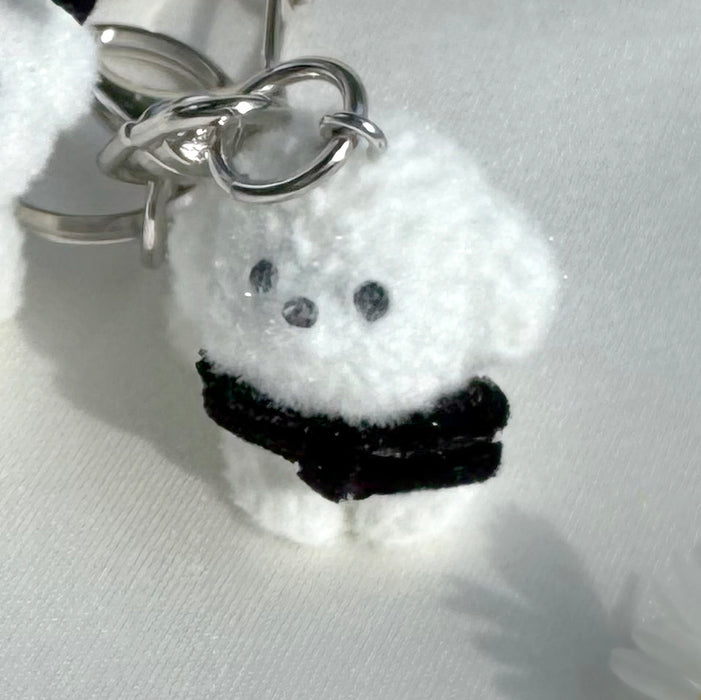 Bichon Bow Keyring