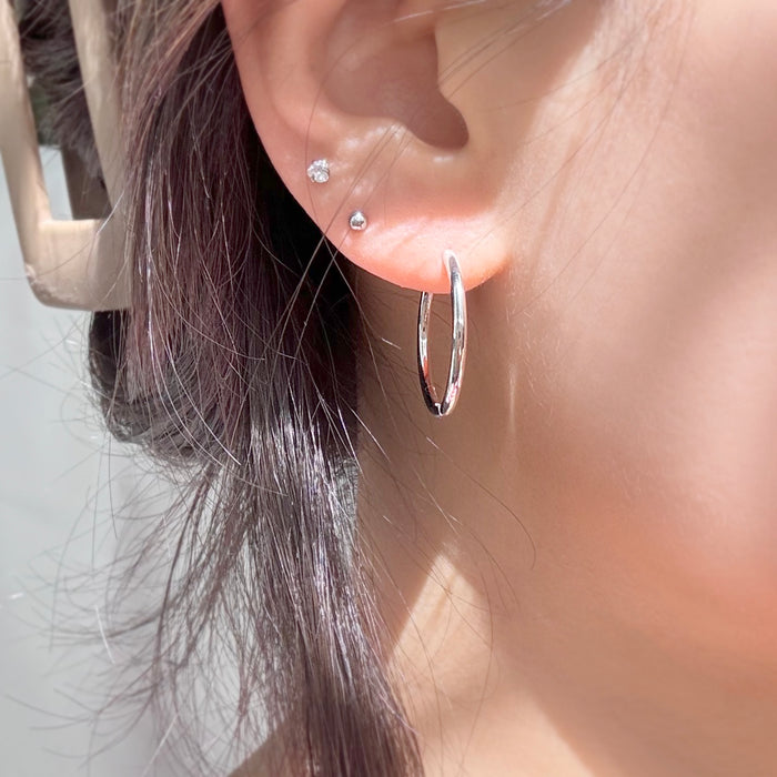 Medium Tube Hoop Earrings