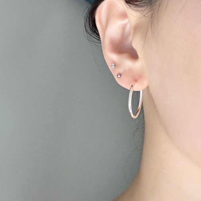 Medium Tube Hoop Earrings