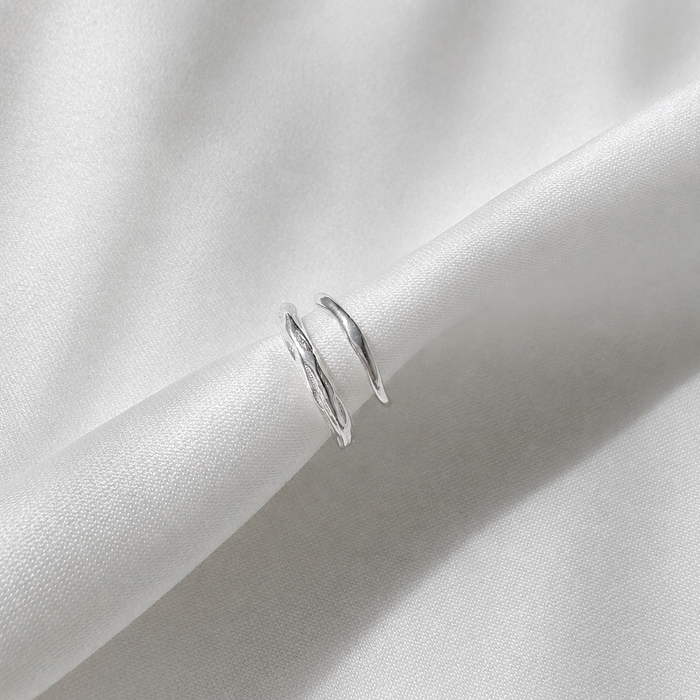 Layered Wave Ear Cuff