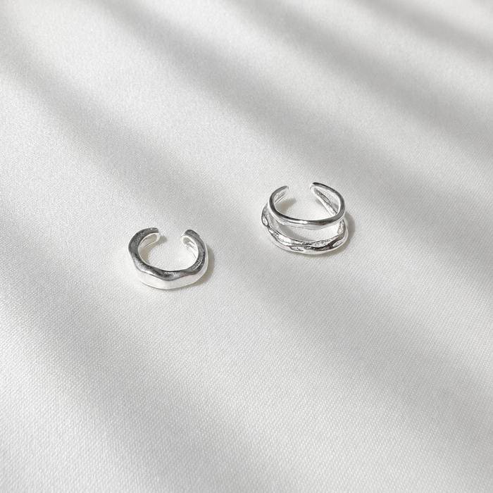 Layered Wave Ear Cuff