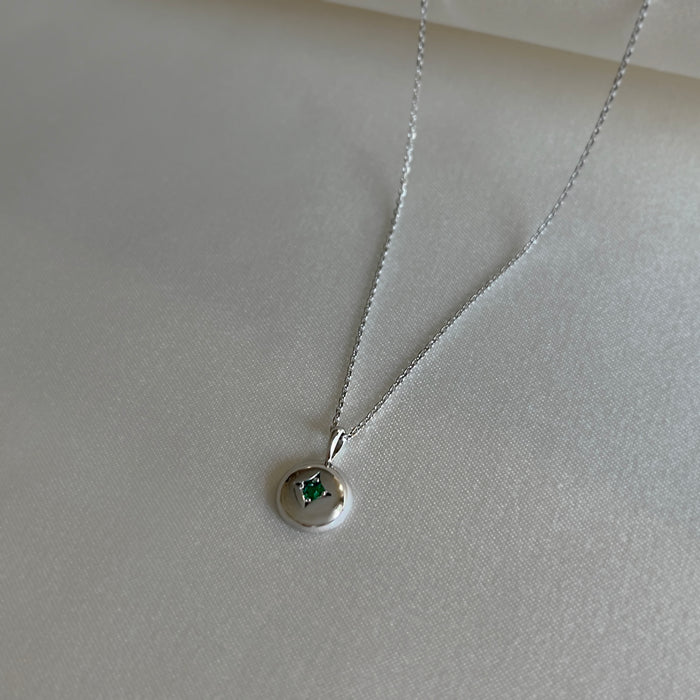 Emma Gemstone Necklace [Green]