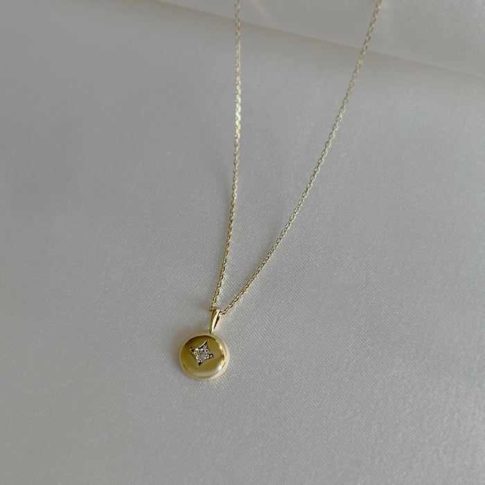 Emma Gemstone Necklace [White]