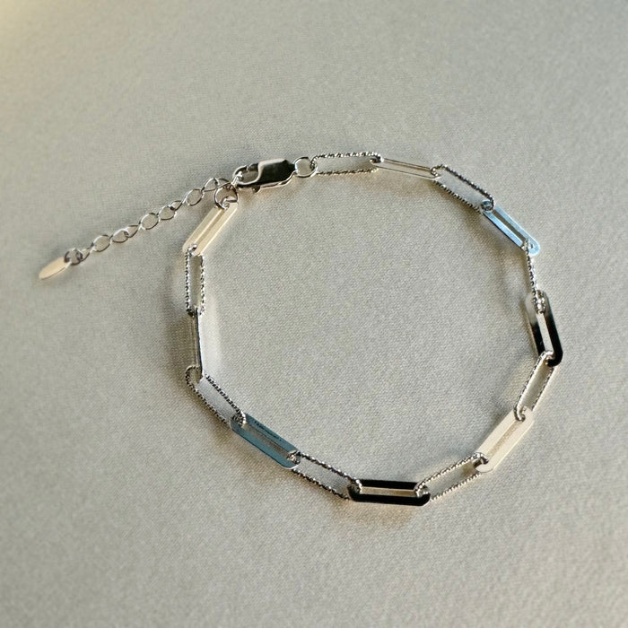 Shiny Paper Clip Bracelet