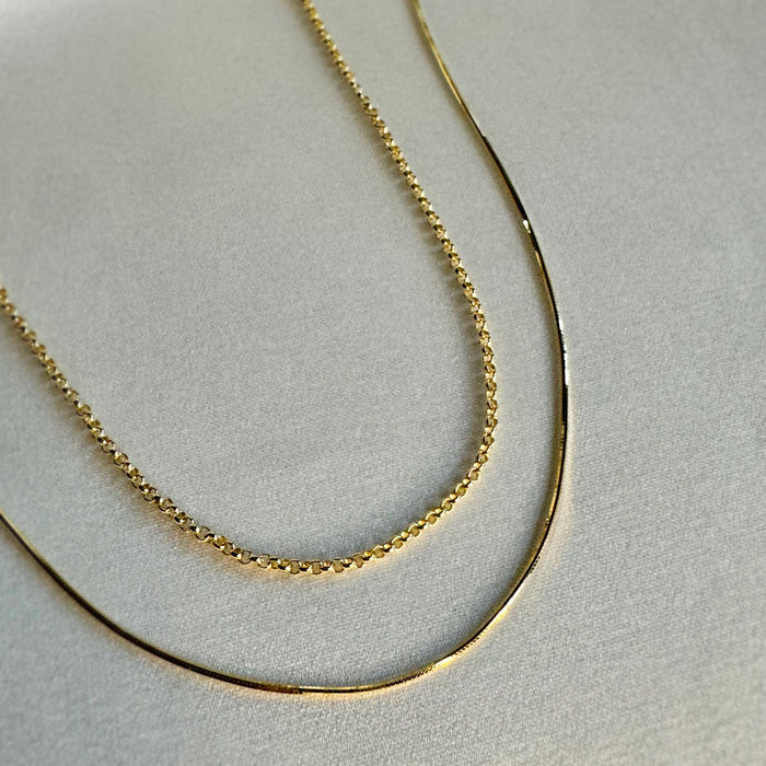 Layered Snake Chain Necklace