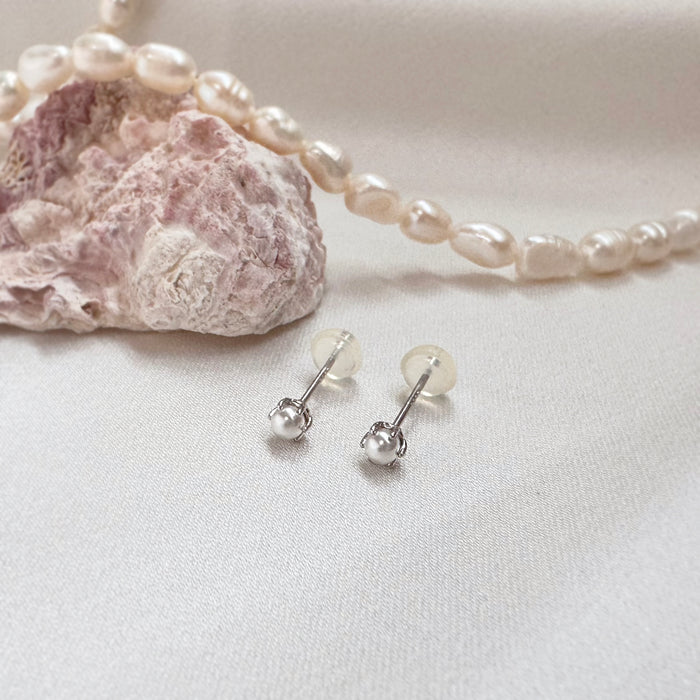 Petite Pearl Dot Earrings