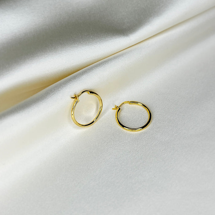 Simple Mid Ring Earrings