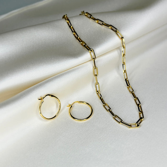 Simple Mid Ring Earrings