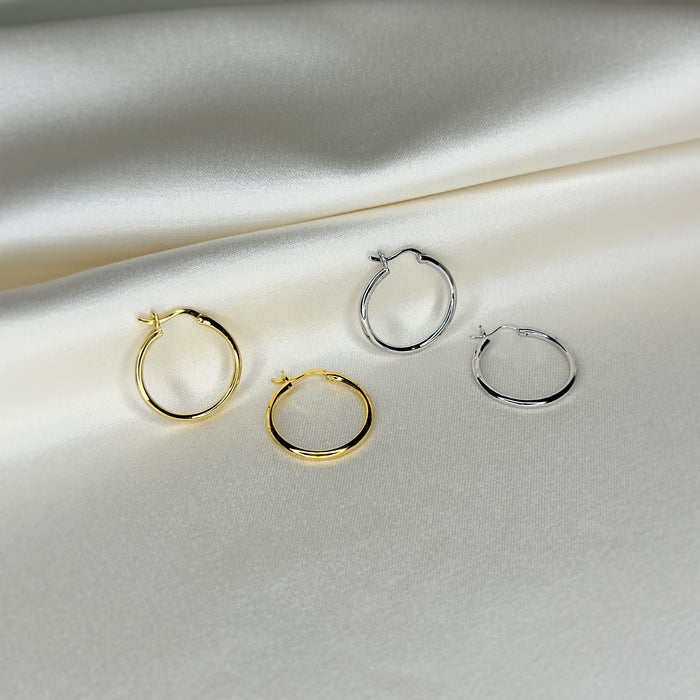 Simple Mid Ring Earrings