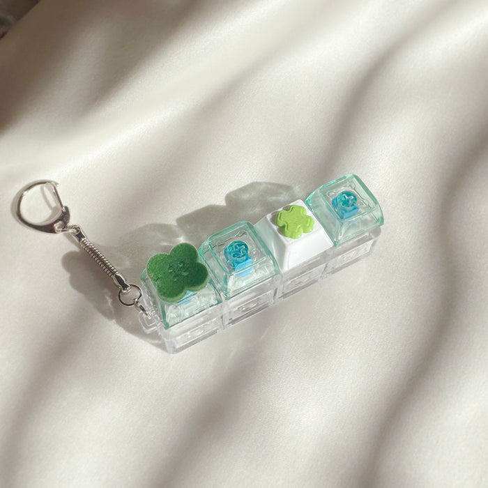 Lucky Clover Keycap Keyring