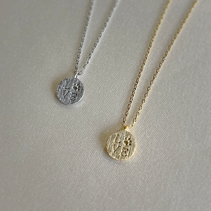 Mini Pet Paw Print Necklace